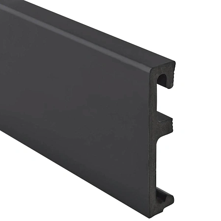 Плинтус HDPS YUTRA ALPHA 80 BLACK (80*16*2400)