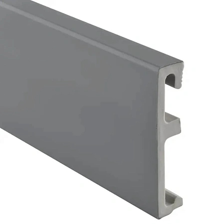 Плинтус HDPS YUTRA ALPHA 80 GREY (80*16*2400)