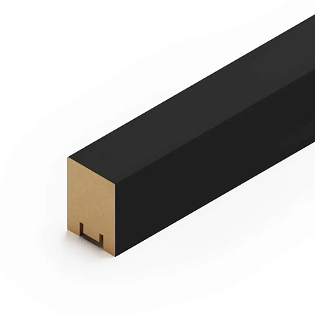 Интерьерная рейка МДФ STELLA Ривьера Black Edition 2700х40х30 мм (уп.4 шт)